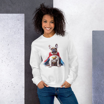 Cuddly Frenchie Unisex Sweatshirt - Ideal Fashion Statement &amp; Gift for Dog Lovers