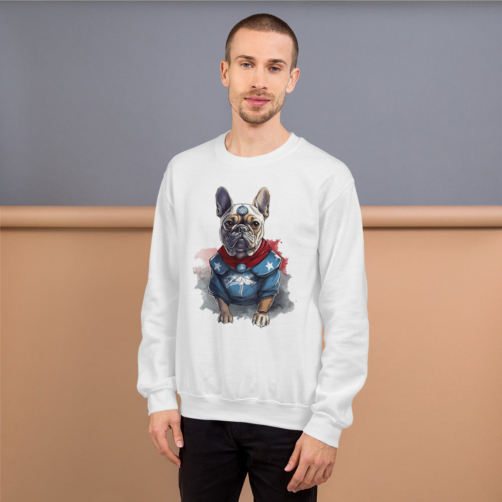 Adorable Frenchie-Themed Unisex Sweatshirt - Perfect for Pet Lovers and Fashion Enthusiasts