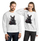 Frenchie Love Unisex Sweatshirt: Comfortable &amp; Trendy Wear for Dog Enthusiasts