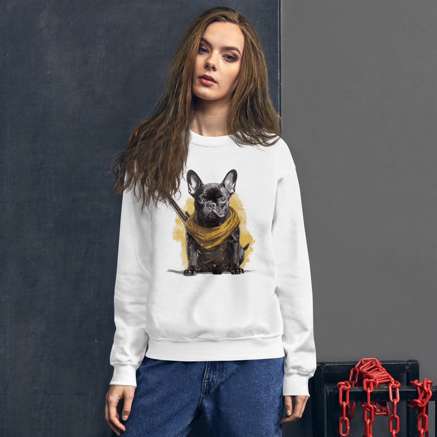 Frenchie Passion Unisex Sweatshirt: Chic and Cozy Wear for Dog Lovers