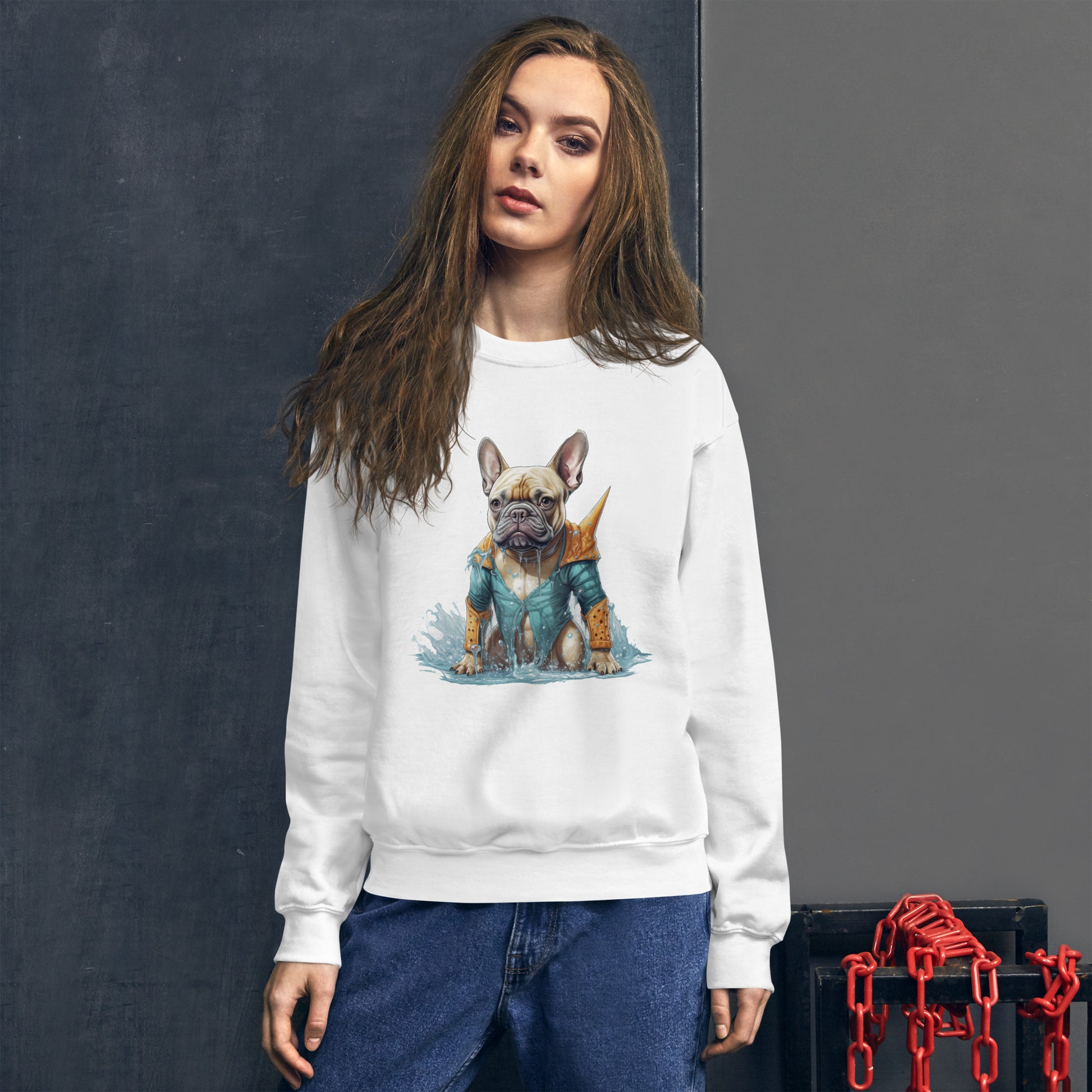 Frenchie Devotion Unisex Sweatshirt: Warm and Stylish Comfort for Dog Lovers