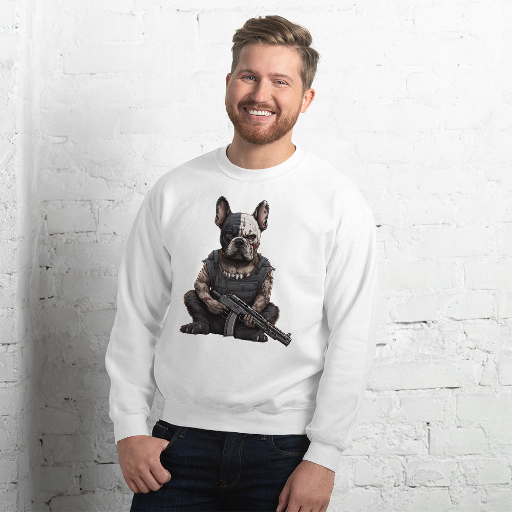 Frenchie Love Unisex Sweatshirt: Snug and Stylish Attire for Dog Enthusiasts