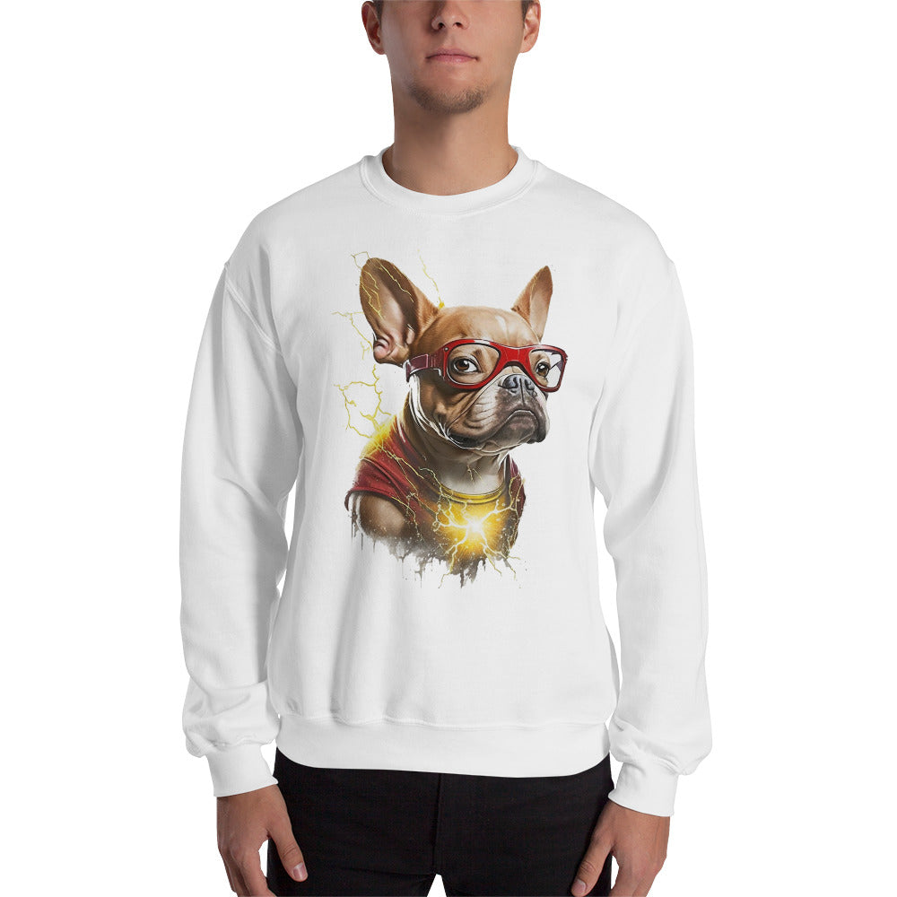 Frenchie Fondness Unisex Sweater: Cozy Fashion Statement for Dog Aficionados