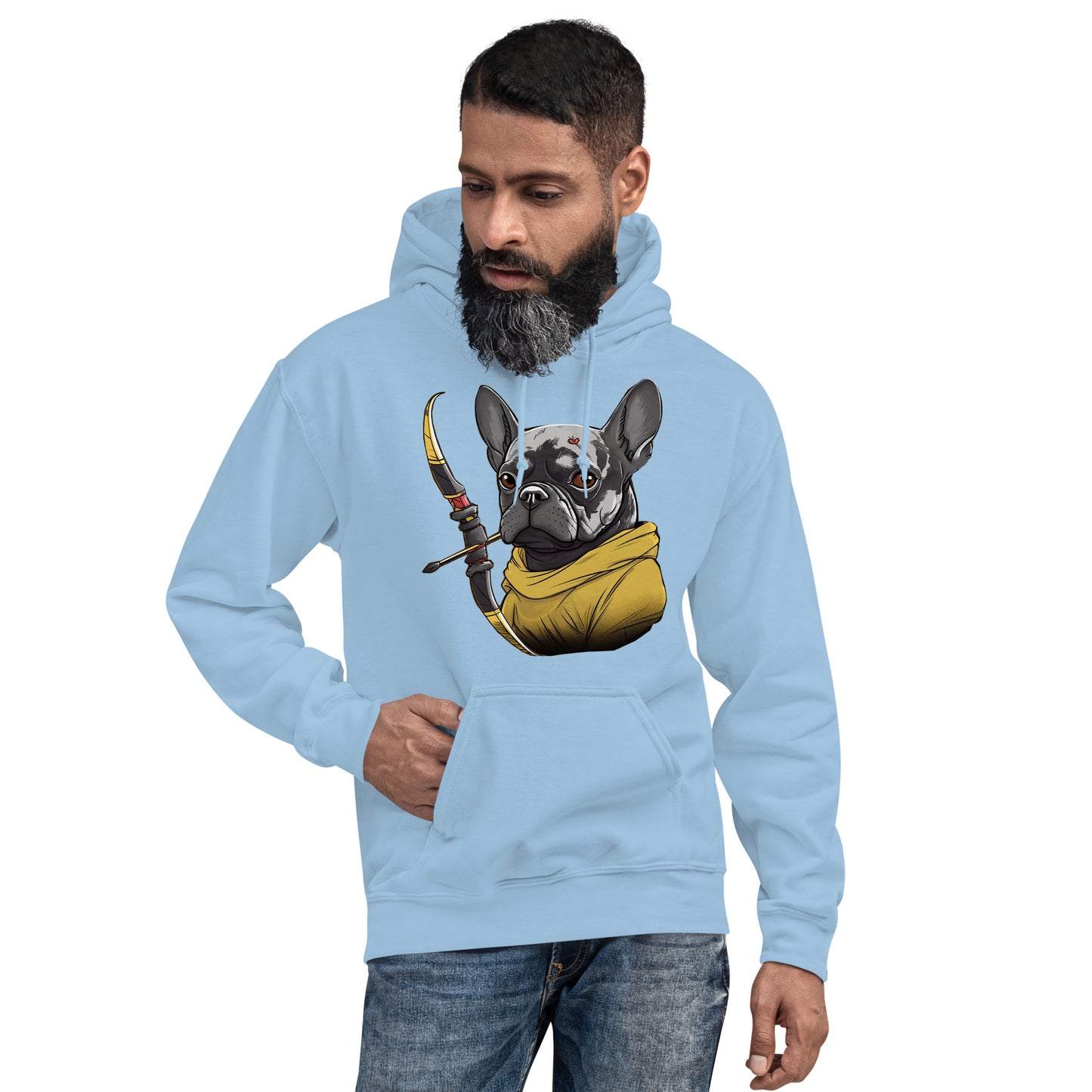 Frenchie Love Unisex Hoodie - Soft & Chic Apparel for Dog Enthusiasts