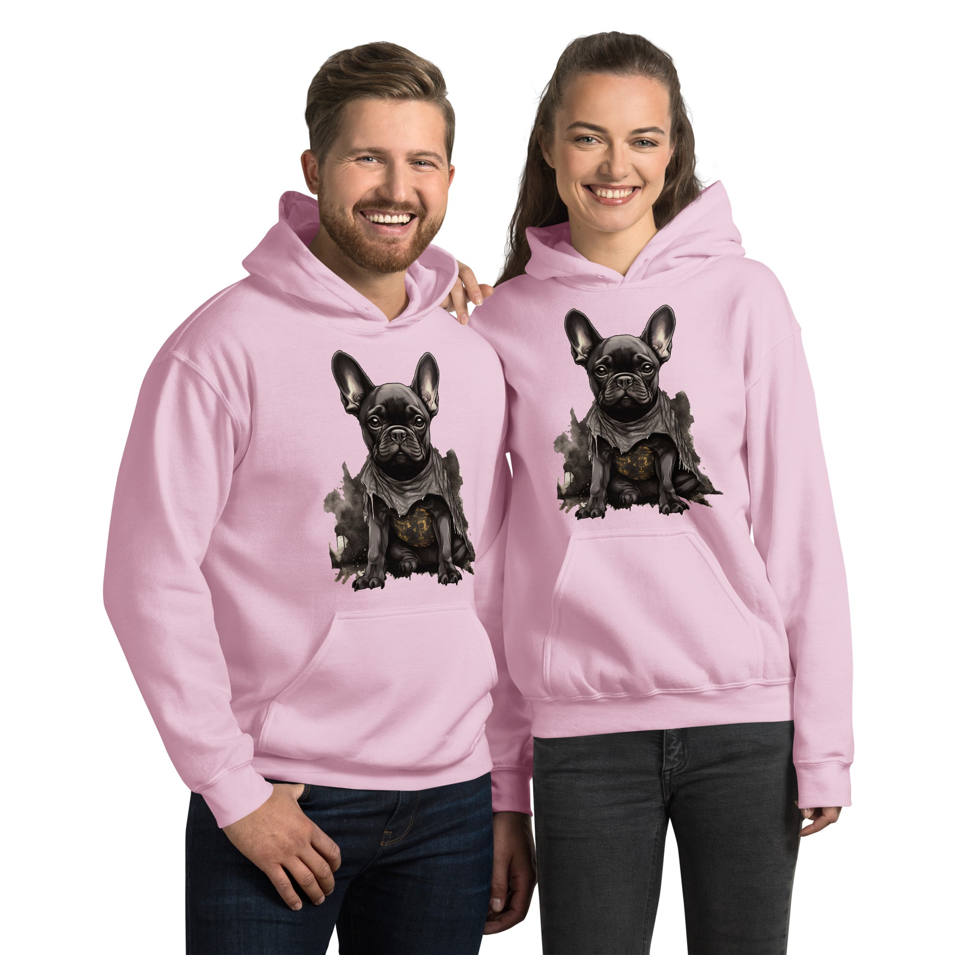 Unisex Frenchie Delight Hoodie: Essential Comfort for Dog Lovers