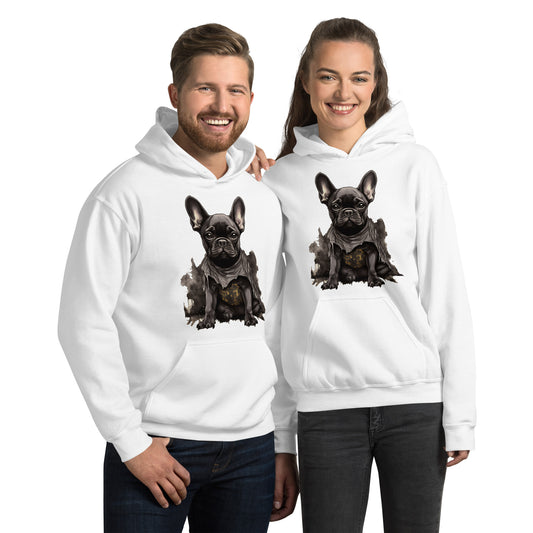 Unisex Frenchie Delight Hoodie: Essential Comfort for Dog Lovers