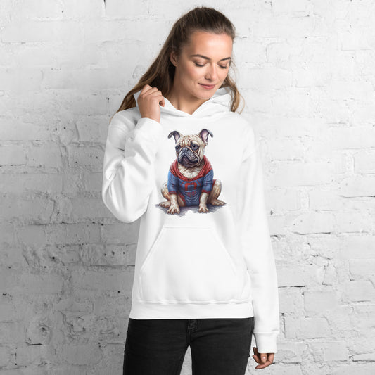Frenchie Love Unisex Hoodie: Essential Wear for Canine Connoisseurs