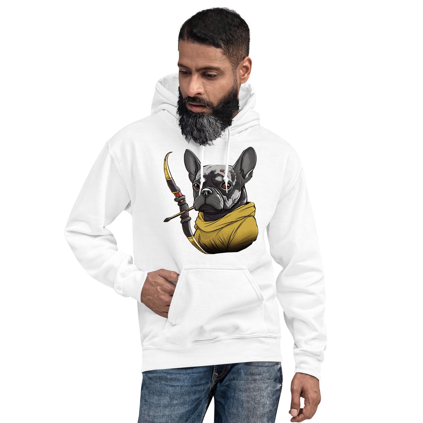 Frenchie Love Unisex Hoodie - Soft & Chic Apparel for Dog Enthusiasts