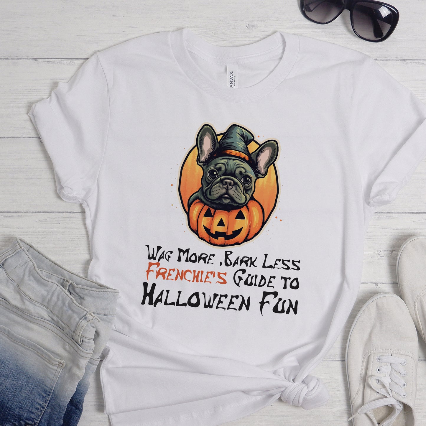 Charming Frenchie Halloween - Unisex T-Shirt