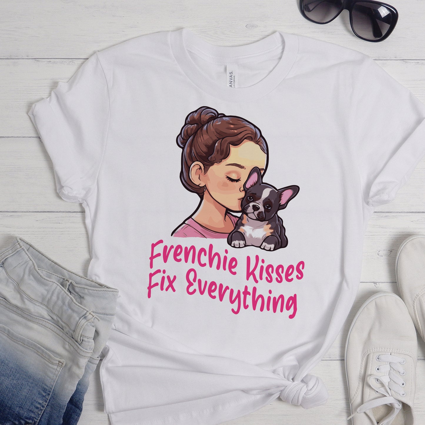 Frenchie Kisses - Unisex T-Shirt