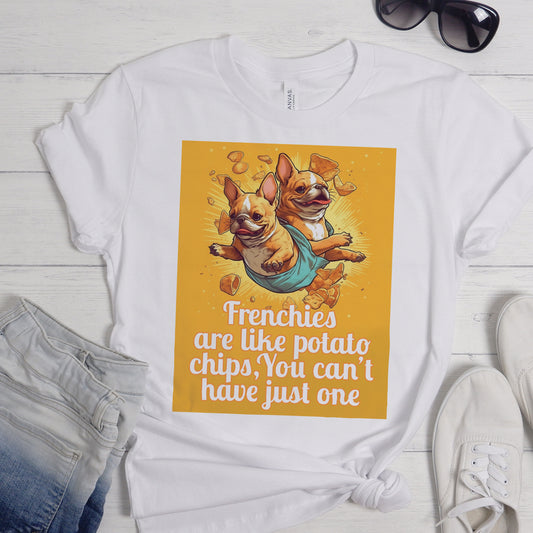 French Bulldog Chip Style - Unisex T-Shirt