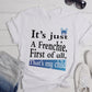 Playful Frenchie Art - Unisex T-Shirt