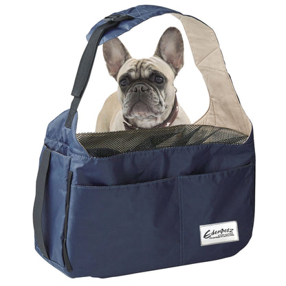 www.frenchie.shop-Premium-Frenchie-Carrier-Bag-Comfortable-Travel-Shoulder-Bag-for-French-Bulldogs-blue