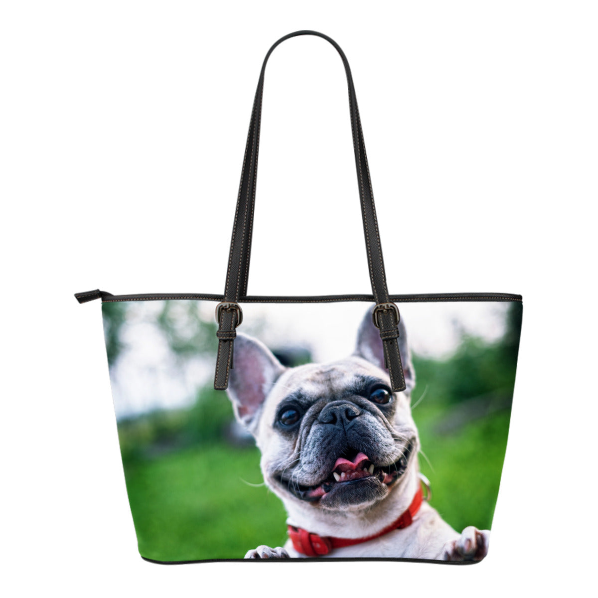 Custom Leather Bag - Frenchie Bulldog Shop