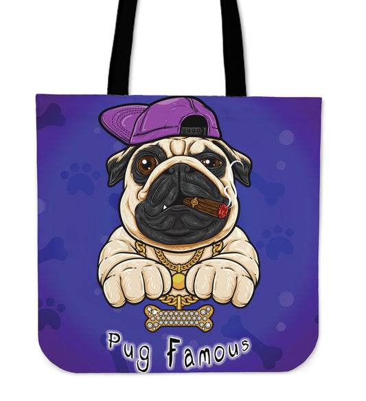 Pug Famous Tote Bag For Lovers of Dogs & Pugs - Frenchie Bulldog Shop