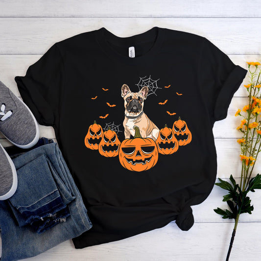 Frenchiegraph Halloween - Unisex T-Shirt - Frenchie Bulldog Shop