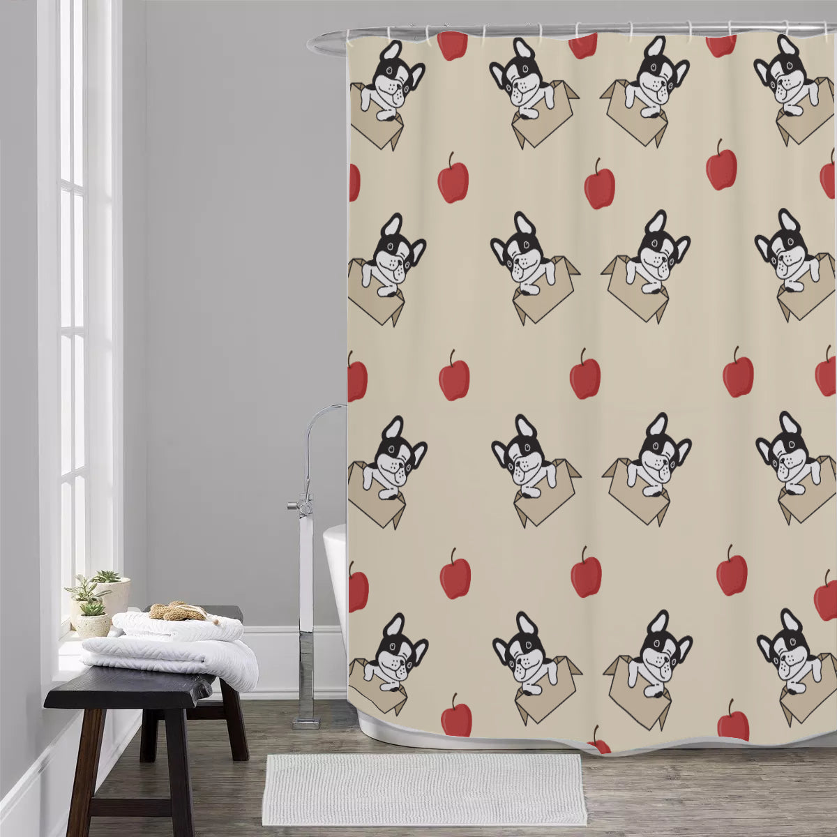 OSCAR - Shower Curtains - Frenchie Bulldog Shop
