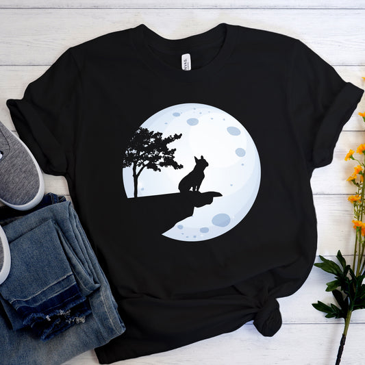 Frenchie in the moon - Unisex T-Shirt - Frenchie Bulldog Shop