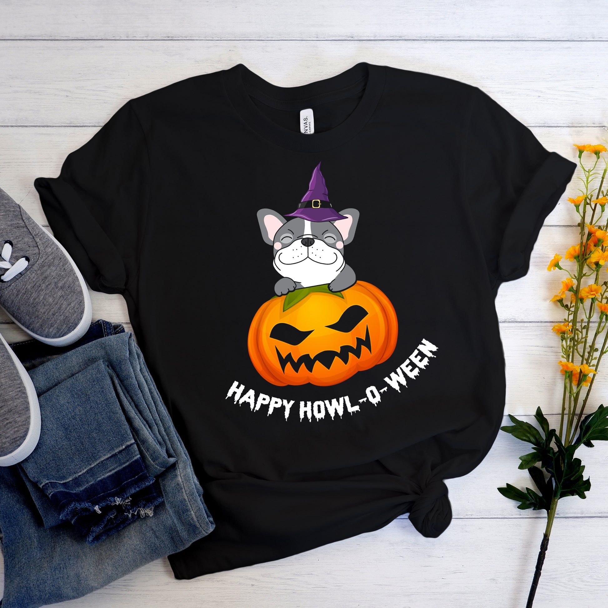 Frenchiescape Halloween - Unisex T-Shirt - Frenchie Bulldog Shop