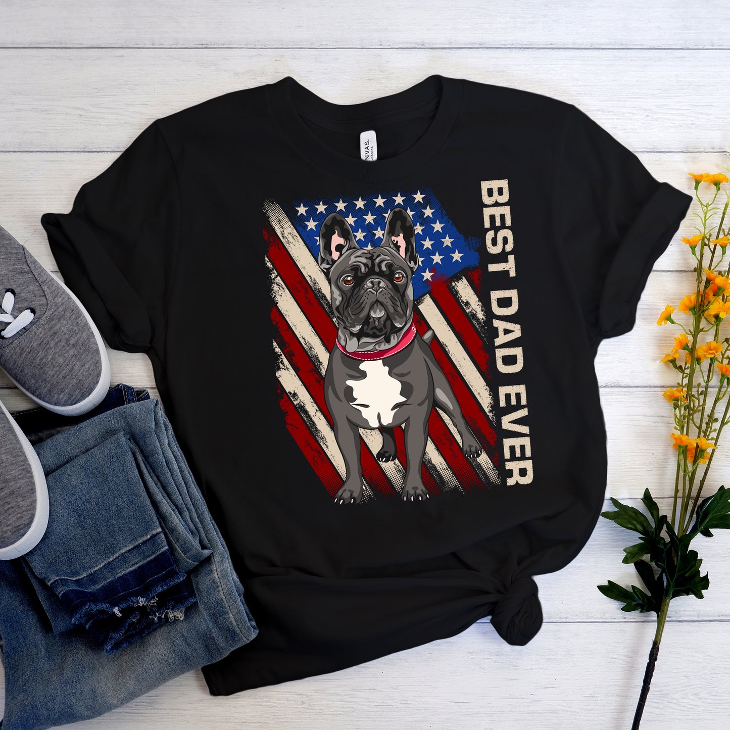 Frenchieview - Unisex T-Shirt - Frenchie Bulldog Shop