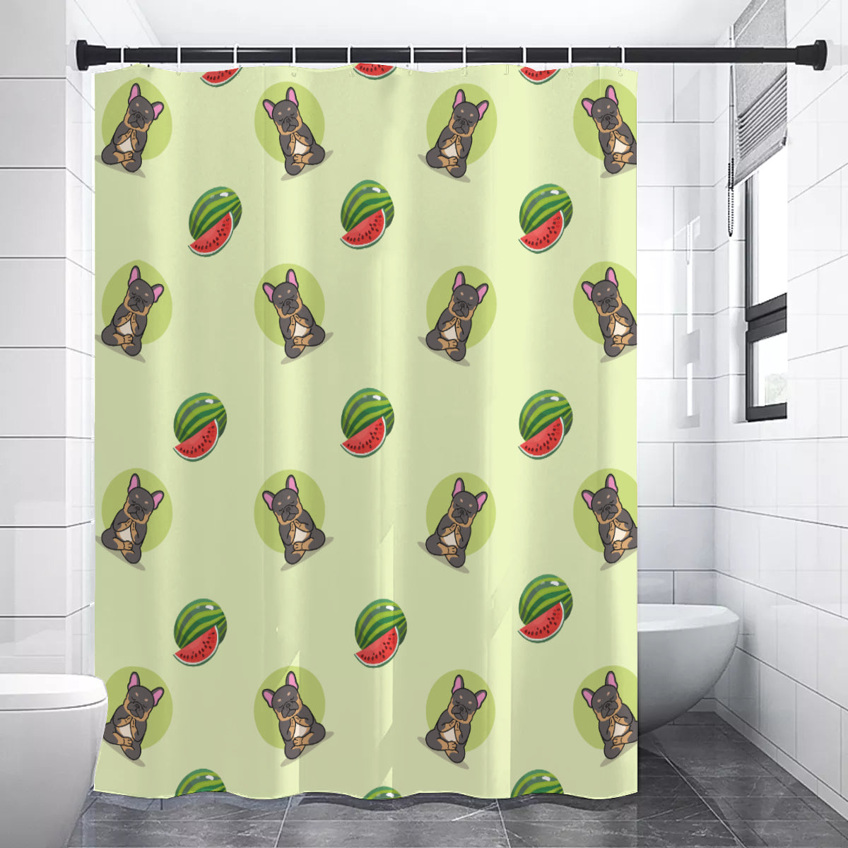 ROCKY - Shower Curtains - Frenchie Bulldog Shop
