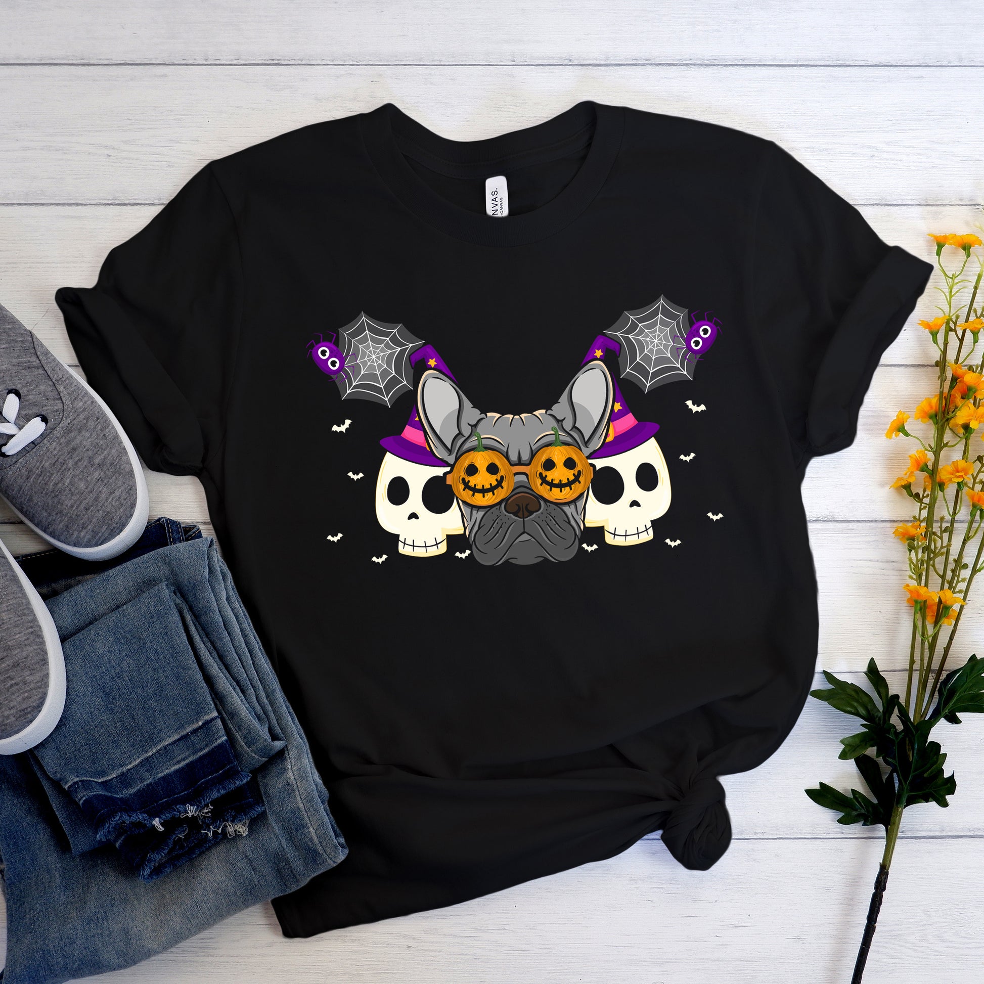 Frenchiescope Halloween - Unisex T-Shirt - Frenchie Bulldog Shop