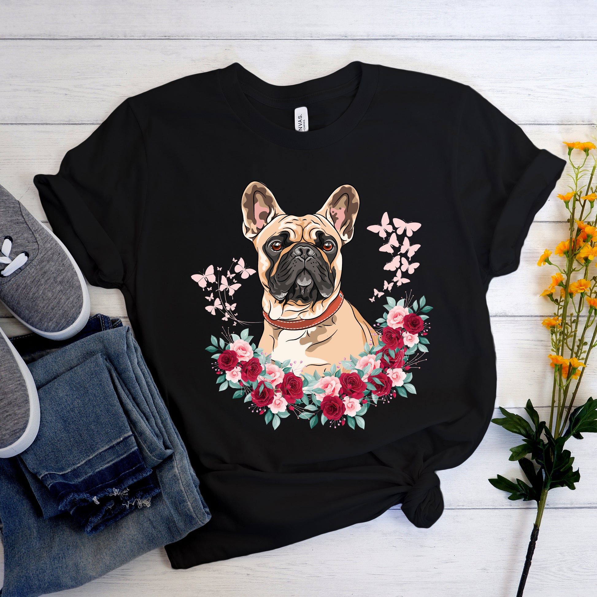 Frenchiedrop - Unisex T-Shirt - Frenchie Bulldog Shop