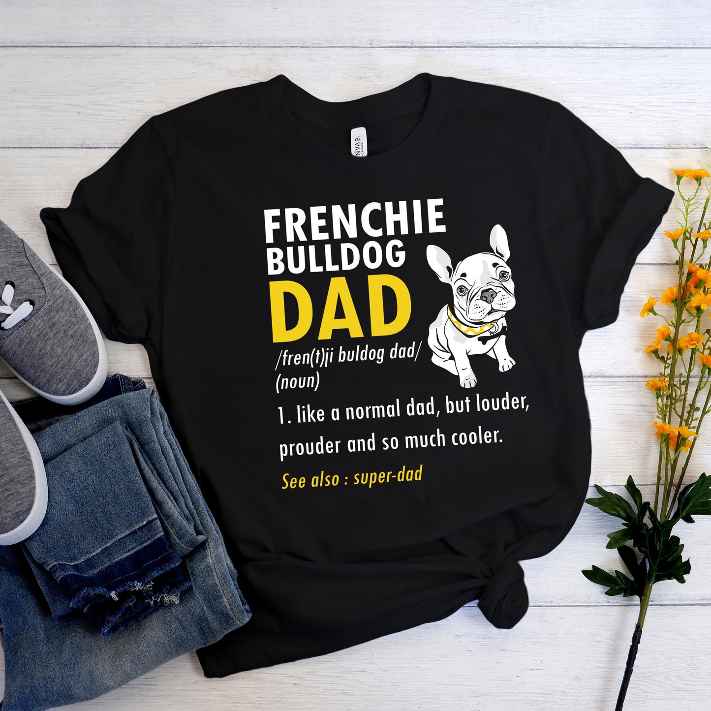 Dadsense Frenchie - Unisex T-Shirt - Frenchie Bulldog Shop