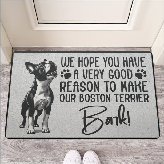 Blu- Door Mat for Boston Terrier lovers