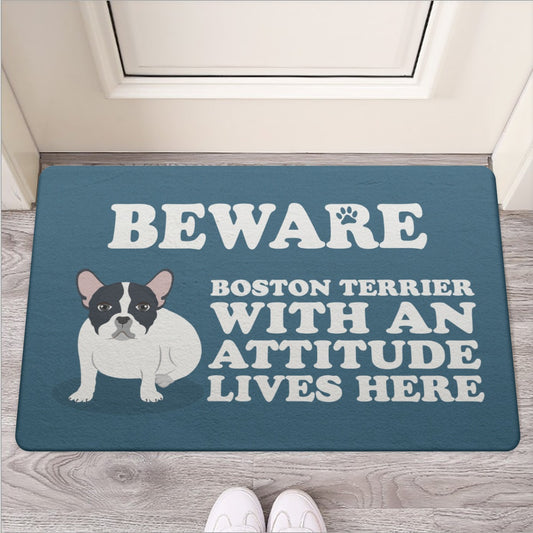Lily - Door Mat for Boston Terrier lovers