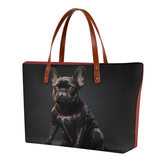 Women's Frenchie Tote Bag - Elegant Canine Accessory