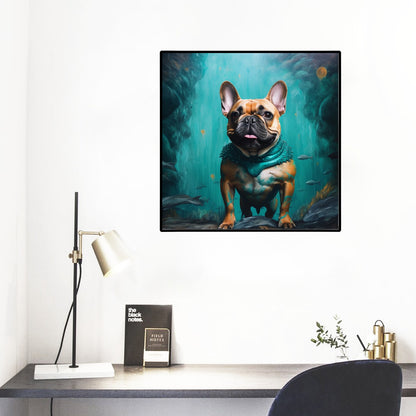 Refreshing-Frenchie Wall Mural - Invigorate Your Space