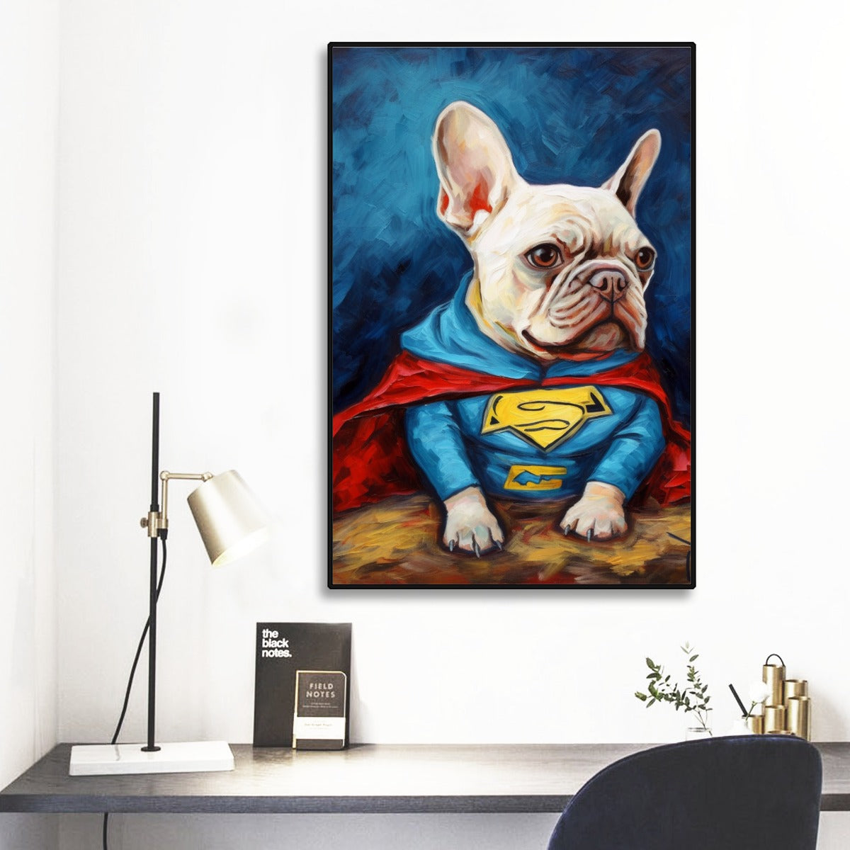 Captivating Frenchie-Themed Wall Mural