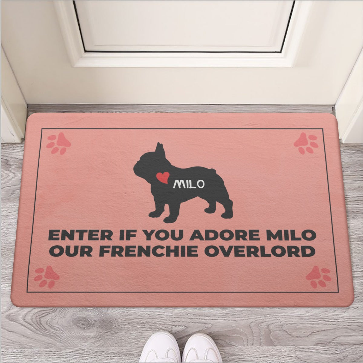 Personalized Doormat with Frenchie Name - Doormat