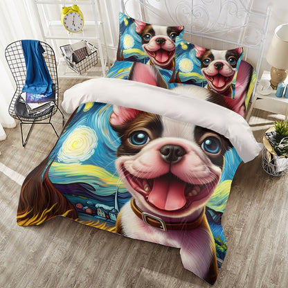 Riley - Duvet Cover Set for Boston Terrier lovers