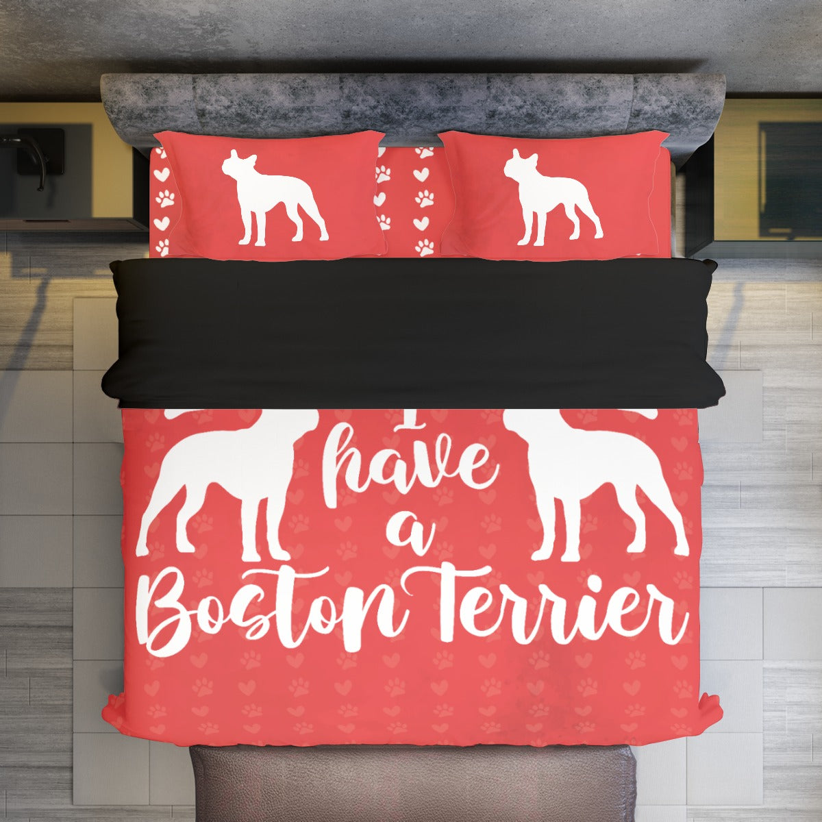 Charlie  - Duvet Cover Set for Boston Terrier lovers