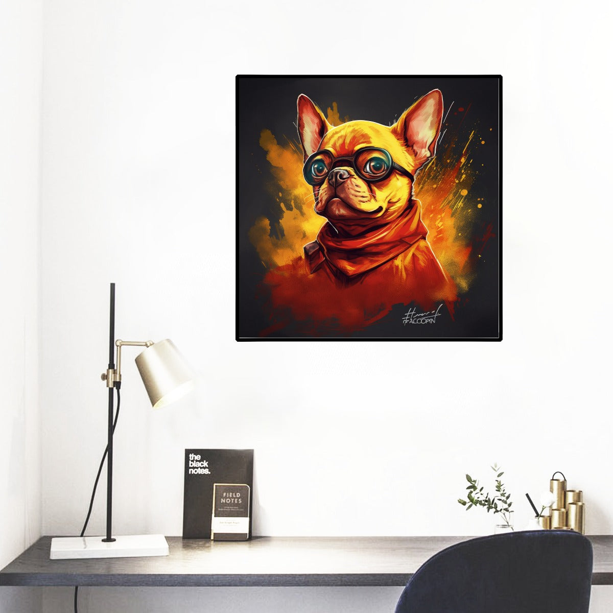 Blazing -Frenchie Wall Mural - Spark Your Space