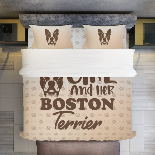June - Duvet Cover Set for Boston Terrier lovers