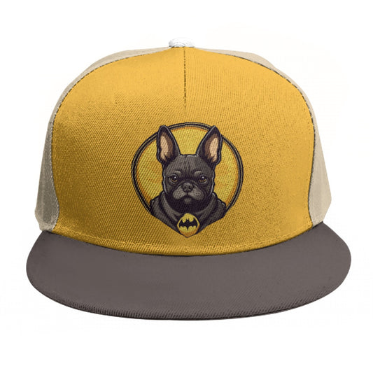 Frenchie Bat - Baseball-Cap-With-Flat-Brim-Frenchie.shop