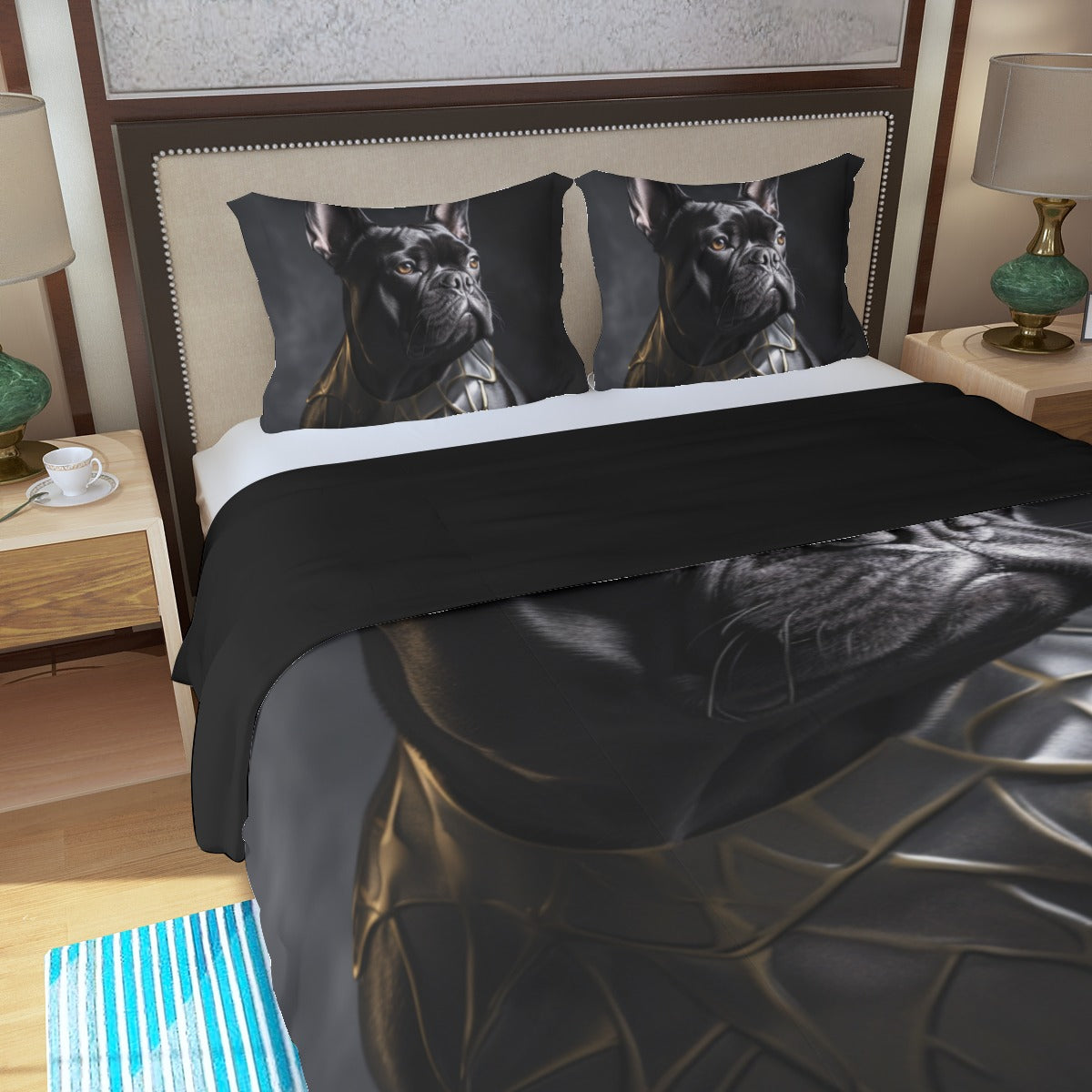 Stealthy Frenchie Duvet Cover Set - Sleep with Prowess