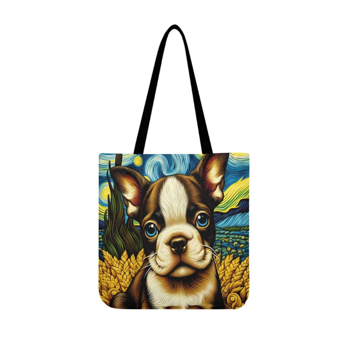 Milo - Cloth Tote Bags for Boston Terrier lovers