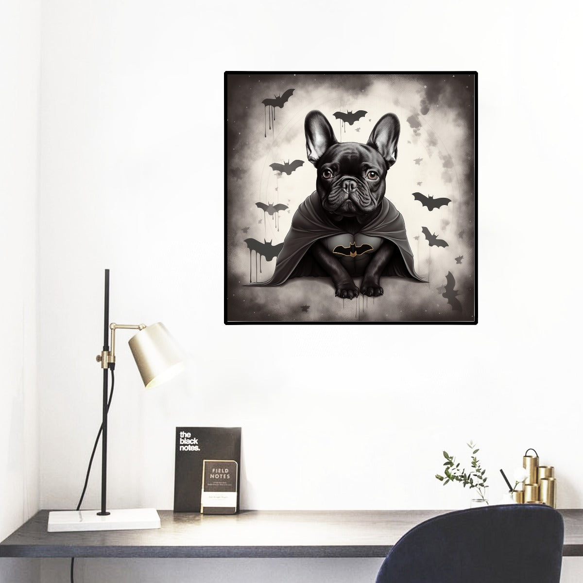 Mysterious Frenchie Wall Mural - Transform Your Space