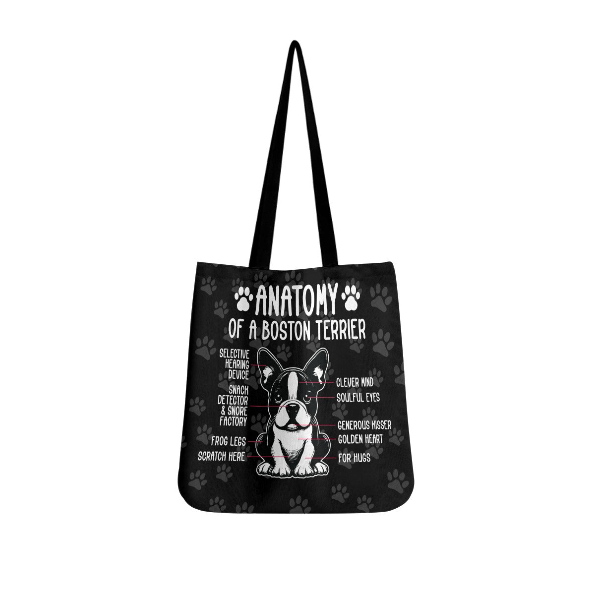 Bean - Cloth Tote Bags for Boston Terrier lovers