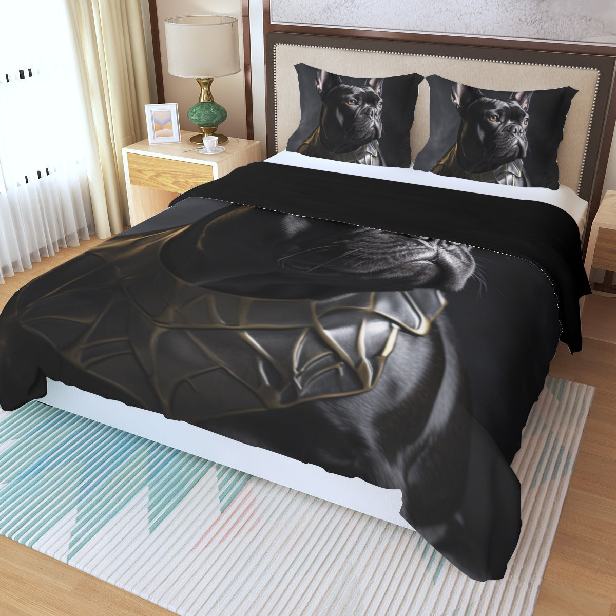 Stealthy Frenchie Duvet Cover Set - Sleep with Prowess