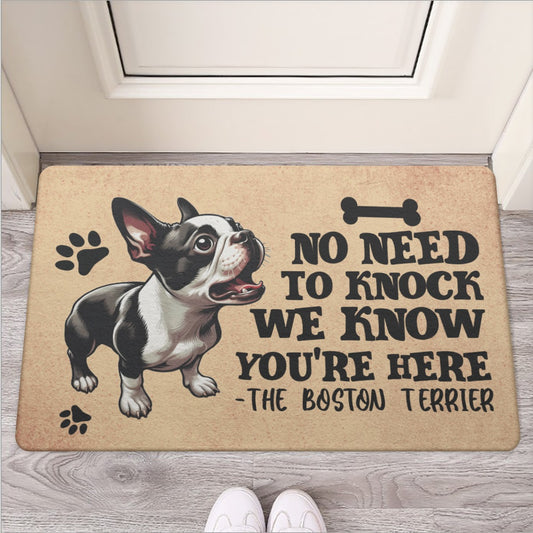 Dixie - Door Mat for Boston Terrier lovers