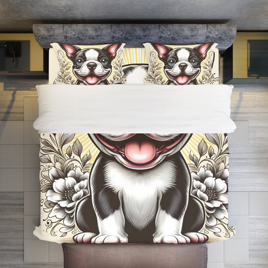 Hugo - Duvet Cover Set for Boston Terrier lovers