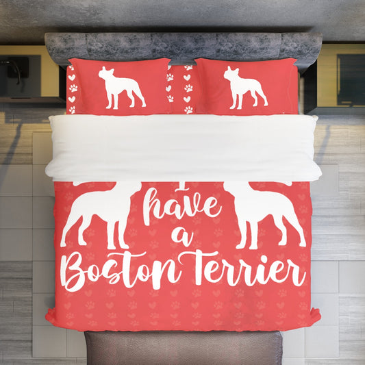 Charlie  - Duvet Cover Set for Boston Terrier lovers