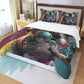 Smocking Frenchie Art Duvet Cover Set - 3-Piece Bedding
