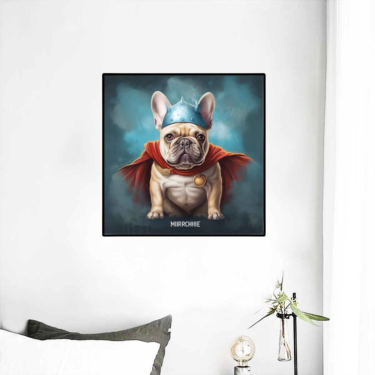 Thunderous Frenchie Wall Mural - Galvanize Your Space