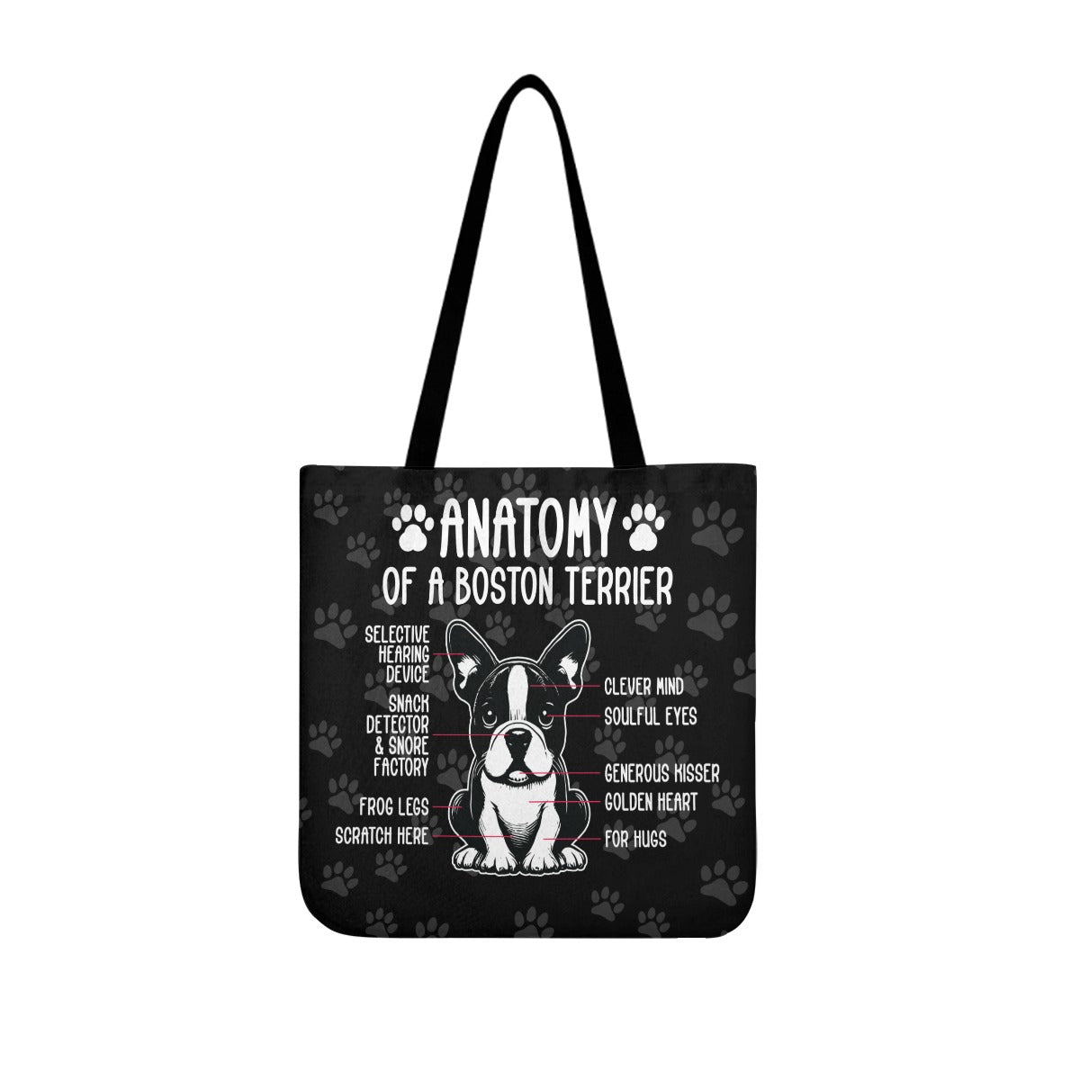 Bean - Cloth Tote Bags for Boston Terrier lovers